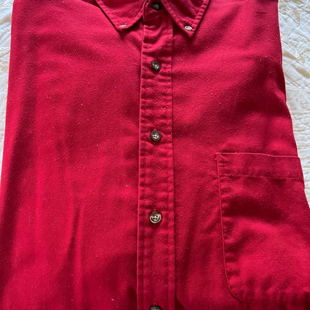 Eddie Bauer classic Red Men's Shirt